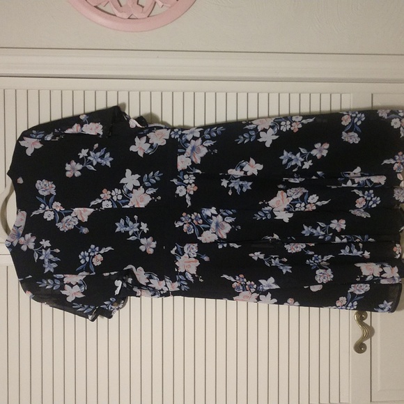 Torrid Multi-Color Floral Print Chiffon Skater Dress Size 14 - Picture 5 of 13